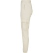 Urban Classics TB4563 Dames Cargo-joggingbroek met Hoge Taille wit zijkant