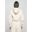 Urban Classics Dames Korte Sweathoodie wit achterkant