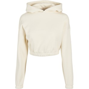 Urban Classics Dames Korte Sweathoodie model voorkant