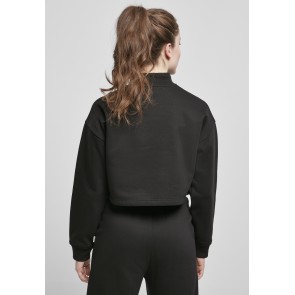 Urban Classics Dames Cropped Oversized Sweat High Neck Crew