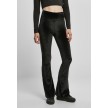 Urban Classics Dames High Waist Velvet Boot Cut Leggings