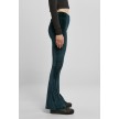 Urban Classics Dames High Waist Velvet Boot Cut Leggings