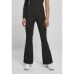 Urban Classics TB4536 Krijtstreep Dames Broek met Wijde Pijpen