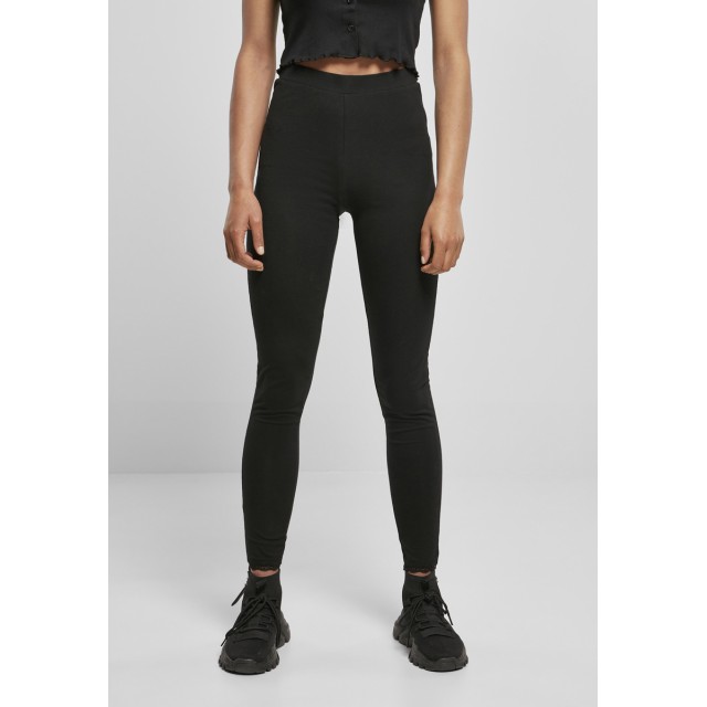 Urban Classics TB4521 Dames 5/8 Legging met Kant