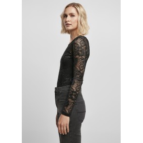Urban Classics Dames Lace Longsleeve Body