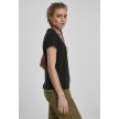 Urban Classics Dames Basic Box T-shirt zwart rechtsekant