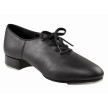 zwarte leren splitzool tap dans schoen Capezio Split Sole Tap CG06