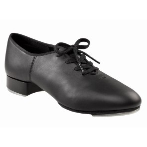 zwarte leren splitzool tap dans schoen Capezio Split Sole Tap CG06