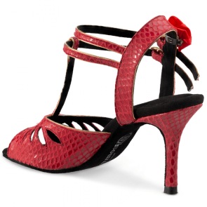Rummos Tango Pasión DarkRed met lederen zool