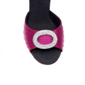 Rummos Elite Cleopatra Fucsia Satijn Dames dansschoenen