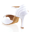 Rummos Elite Cleopatra Wit Satijn Dames dansschoenen Ledere zool
