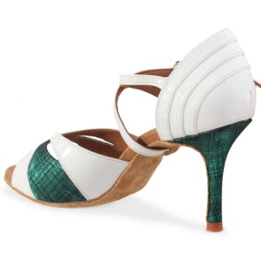 Rummos Elite Paloma Wit-Groene Dames Dansschoenen