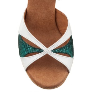 Rummos Elite Paloma Wit-Groene Dames Dansschoenen