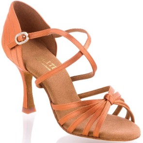 Rummos Elite Porto dark Tan Satijn dames Dansschoenen