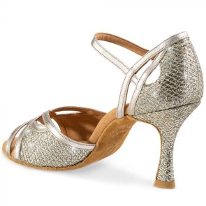 Rummos Elite Claire Latin dames Dansschoenen platina achter