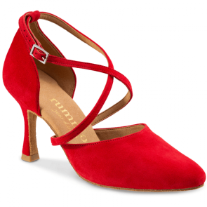 Rummos R329 028 rode Nubuck Dames Ballroom dansschoenen
