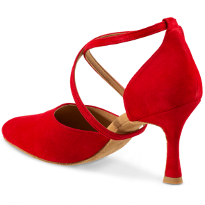 Rummos R329 rode Nubuck  dansschoenen achterkant