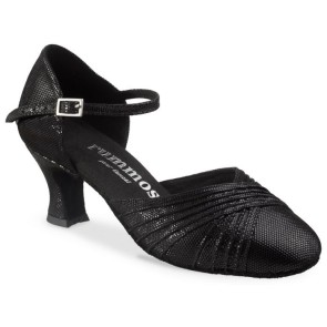 Rummos R346 Lage Dames Ballroom Dasnsschoenen zwart achter