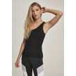 Urban Classics Ladies Asymetric Lurex Top 2 Pack Zilver / Zwart