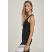 Urban Classics Ladies Asymetric Lurex Top 2 Pack Zilver / Zwart