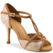 Rummos Santigold dames dansschoenen bruin met slangenprint - Salsa - Bachata - Kizomba