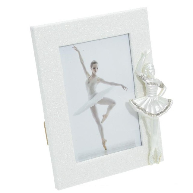 Alista 90013SS Fotolijstje met Glitters en Ballerina Wit