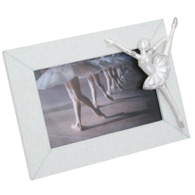 Alista 90014 Ballerina Fotolijst met Glitters Wit