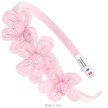 Alista B07749 Satijnen Haarband met Bloemen Roze