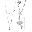 Alista B32339 Ballerina Ketting met Sterren Zilver
