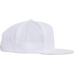 Pro-stijl keperstof snapback pet voor kinderen wit 