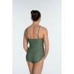 Artiligne Sonia basis balletpak voor dames spaghettibandjes donkergroen achterkant