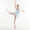 Sansha Fidele 68AG0010MN tutu jurk met pofmouwen blauw 