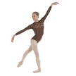 Sansha Tempora LE4510M dames balletpak lange mouwen donkerbruin