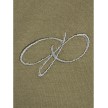 Papillon Sweatvest met capuchon khaki logo