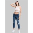 Urban Classics Dames Cropped Rib Top Roze