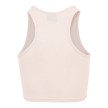 Urban Classics Dames Cropped Rib Top Roze achterkant