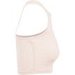Urban Classics Dames Cropped Rib Top Roze rechtekant