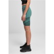 Urban Classics Dames Kortebroek met Hoge Taille Zeeblauw