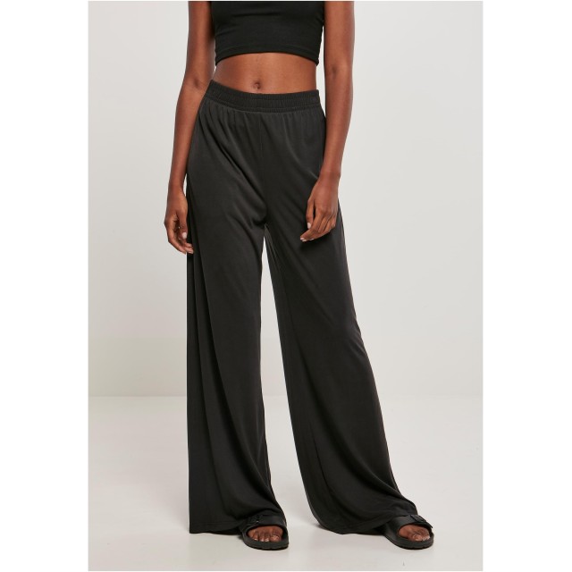Urban Classics Dames Ballroom broek met wijde pijpen