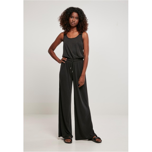 Urban Classics Dames Lange Mouwloze Jumpsuit