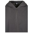 Urban Classics TB4921 Donker grijze Hoodie Urban Stijl metalen rits