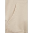 Urban classics organische sweatshirt met trekkoord beige kangoroe zakken