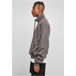 Urban classics organische sweatshirt met trekkoord donkergrijs zijkant