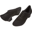 Diamant 189-234-001 dansschoenen suede splitzool zwart