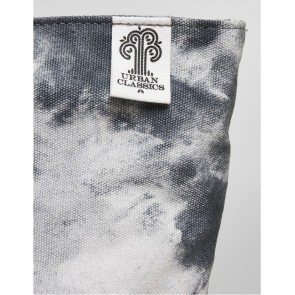 Urban Classics Draagtas Tie Dye zwart-wit print