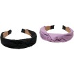Urban Classics Lichte Hoofdband met Knoop Lilac & Zwart