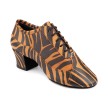 Portdance PD707 Dames lederen Trainer schoenen met Zebra print
