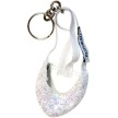 Pastorelli sleutelhanger mini schoen glitters wit