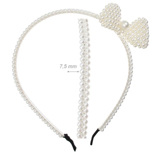 Alista Dancer Basics Alista Prachtige haarband met parels en strik