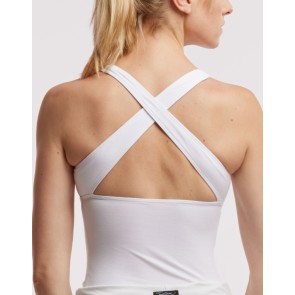 Temps Danse Anissa Yogi tanktop gekruisde bandjes mulberry